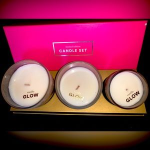 Vanilla Glow Candle Set of 3